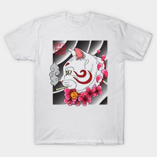 Smoking cat T-Shirt